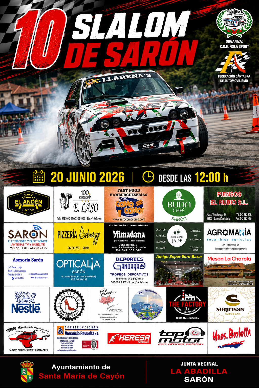 Cartel de X Slalom de Saron