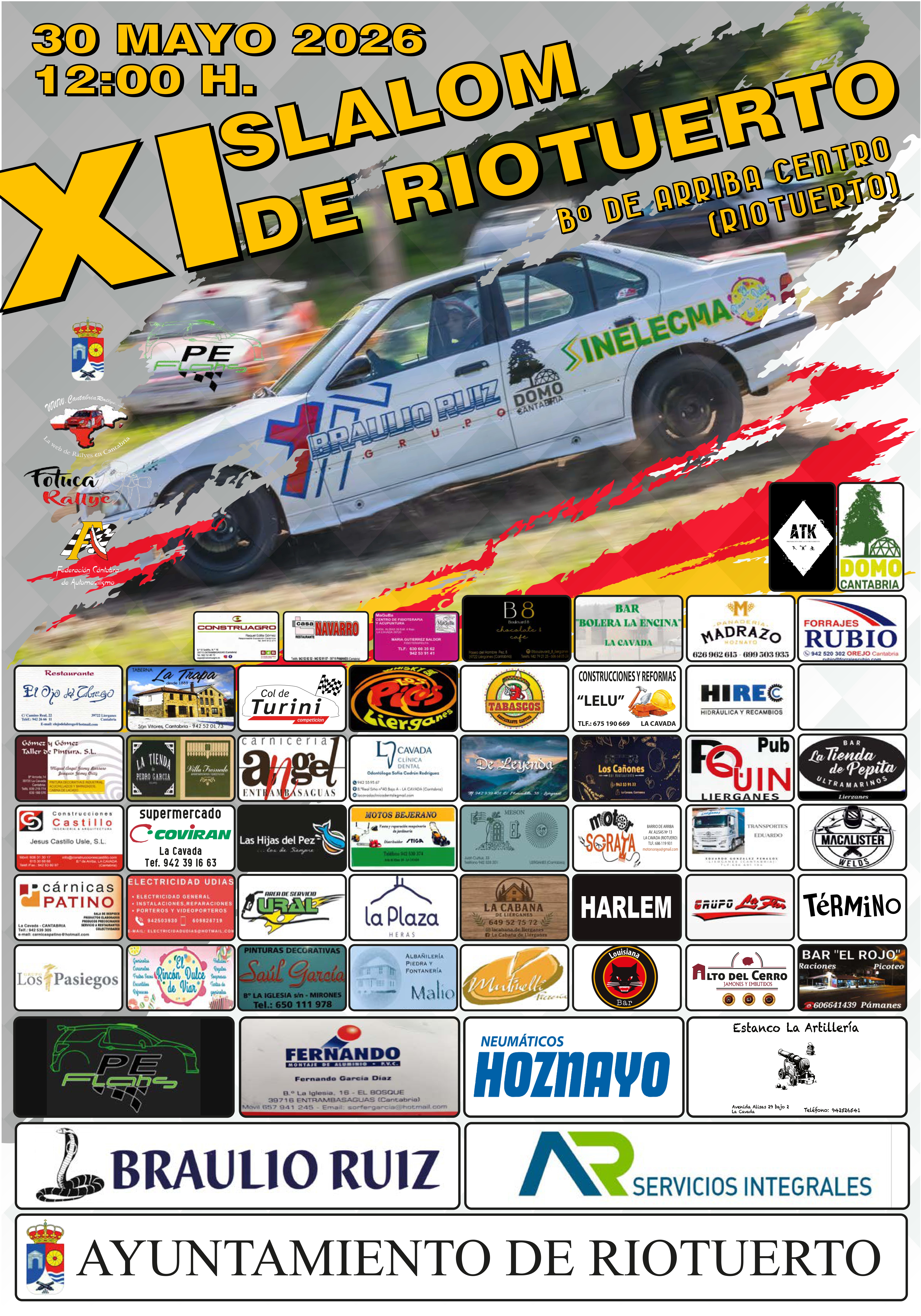 Cartel de XI Slalom de Riotuerto