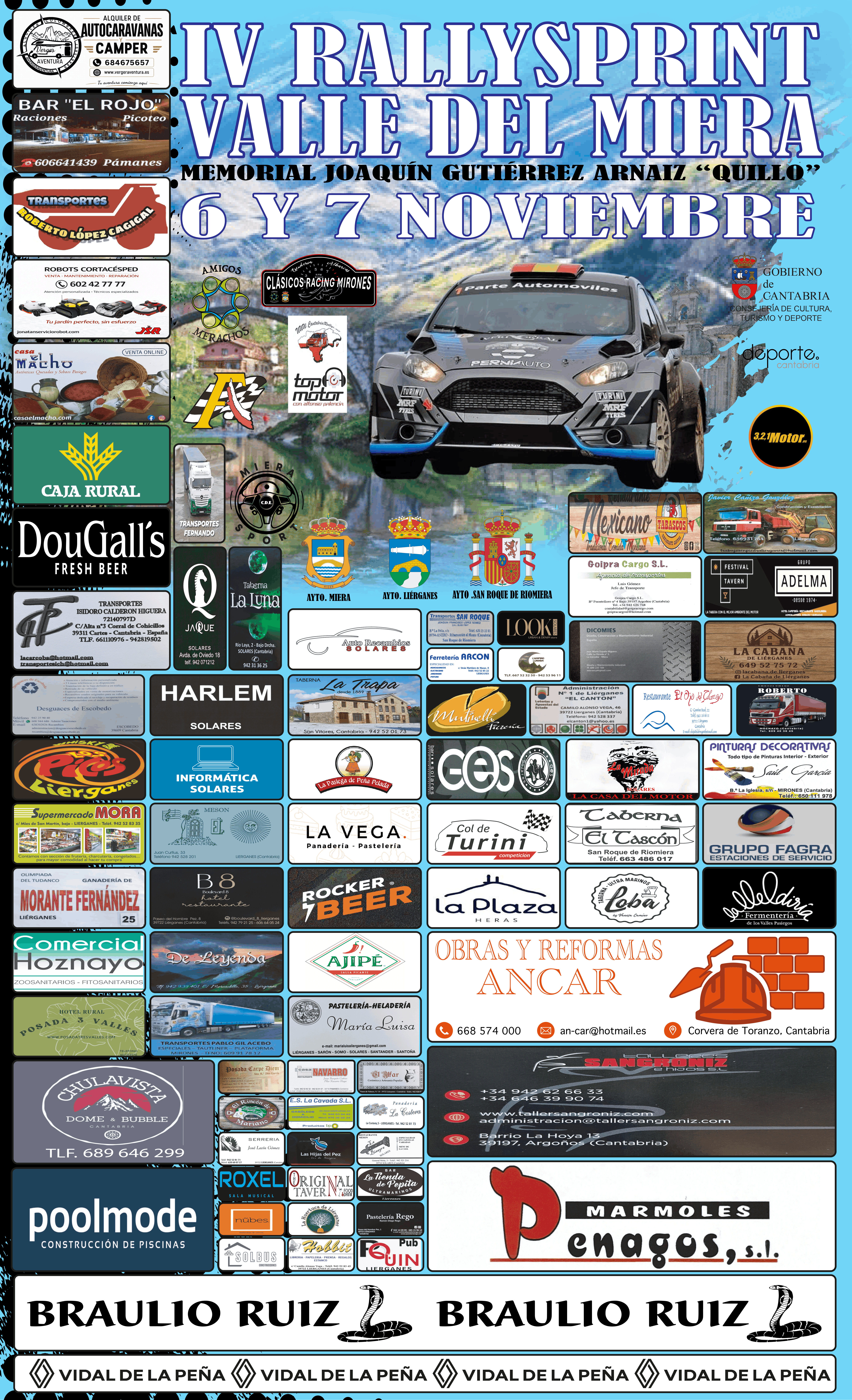 Cartel de IV Rallysprint Valle del Miera