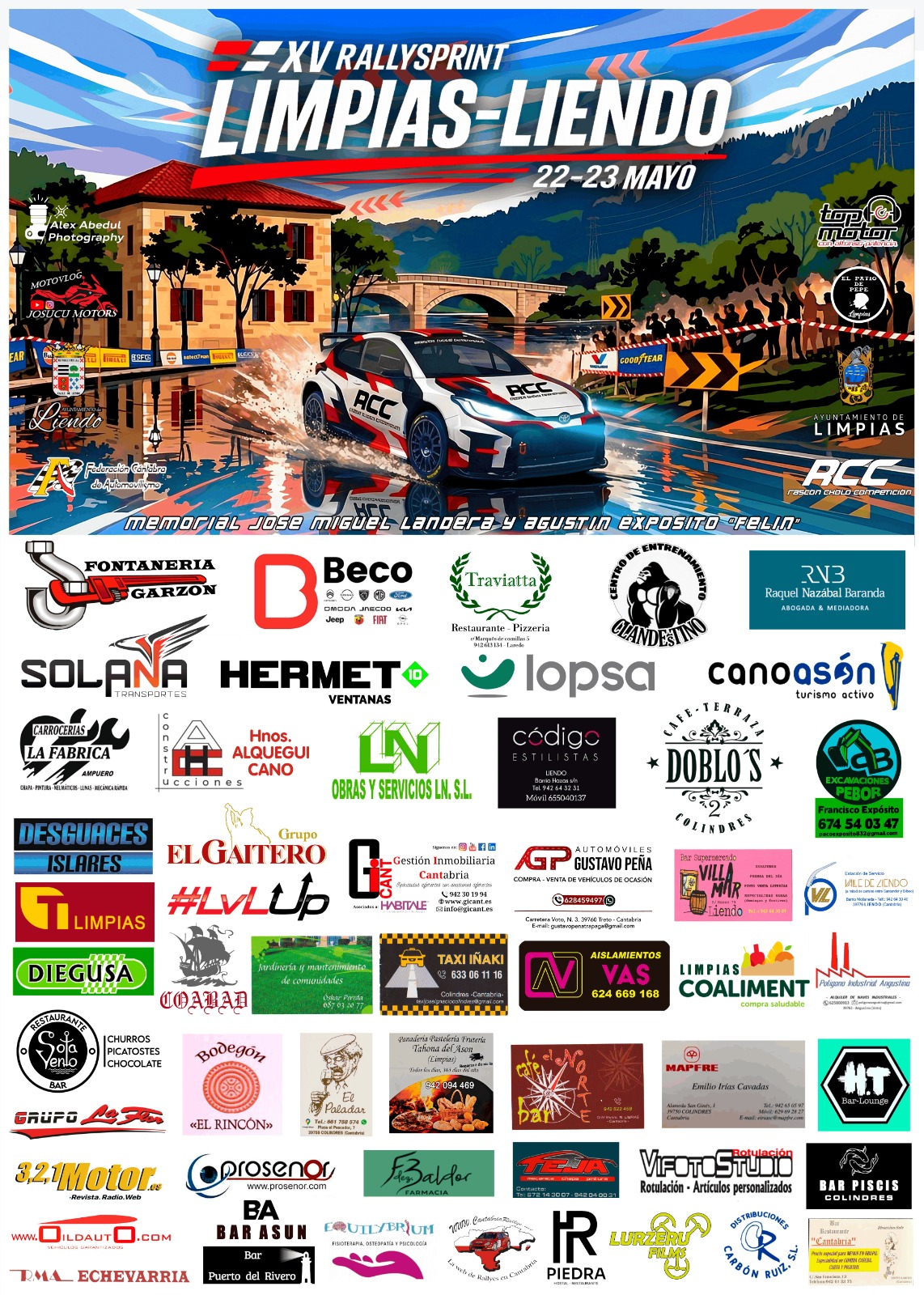 Cartel de XV RALLYSPRINT LIMPIAS-LIENDO