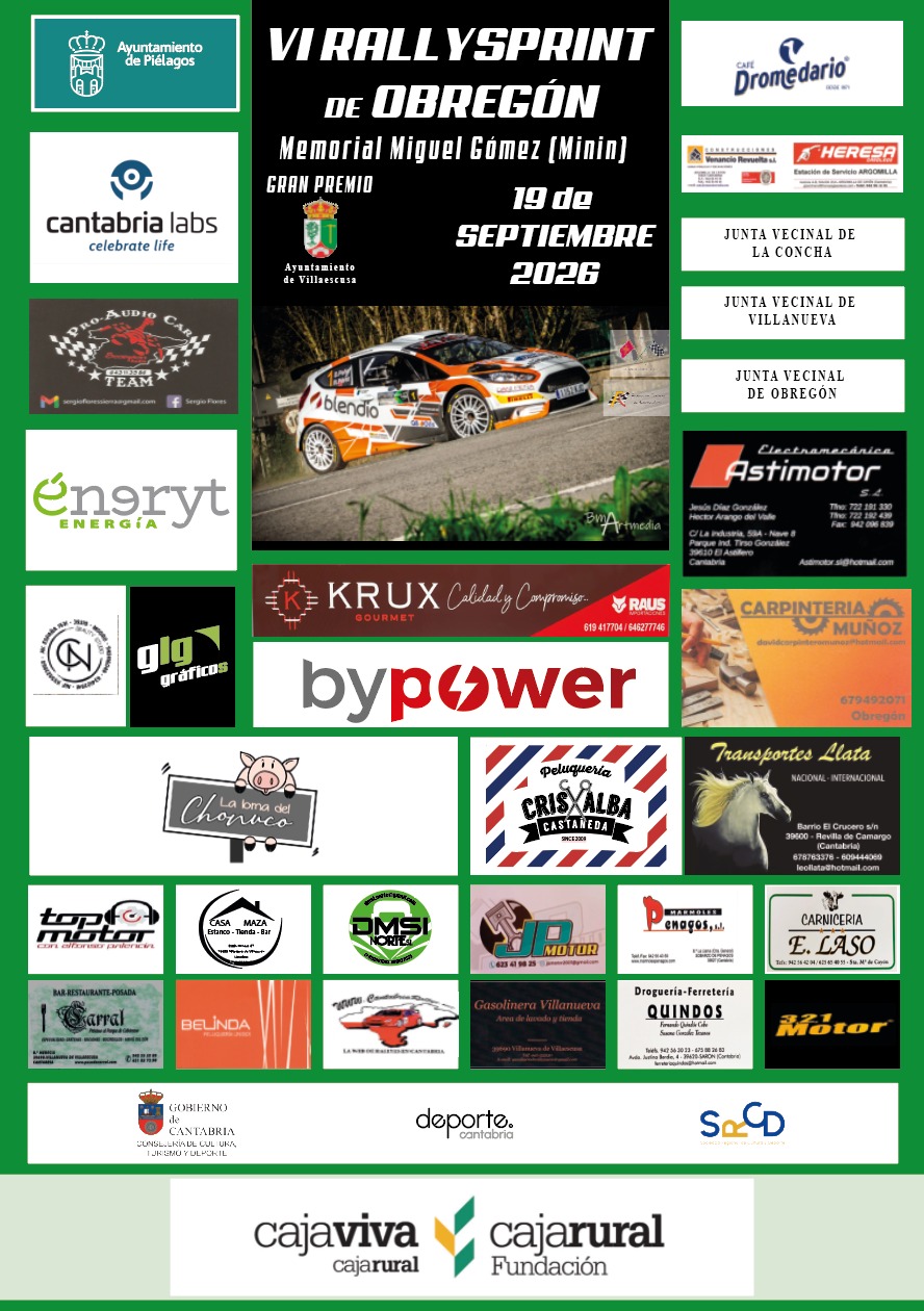 Cartel de VI Rallysprint de Obregón