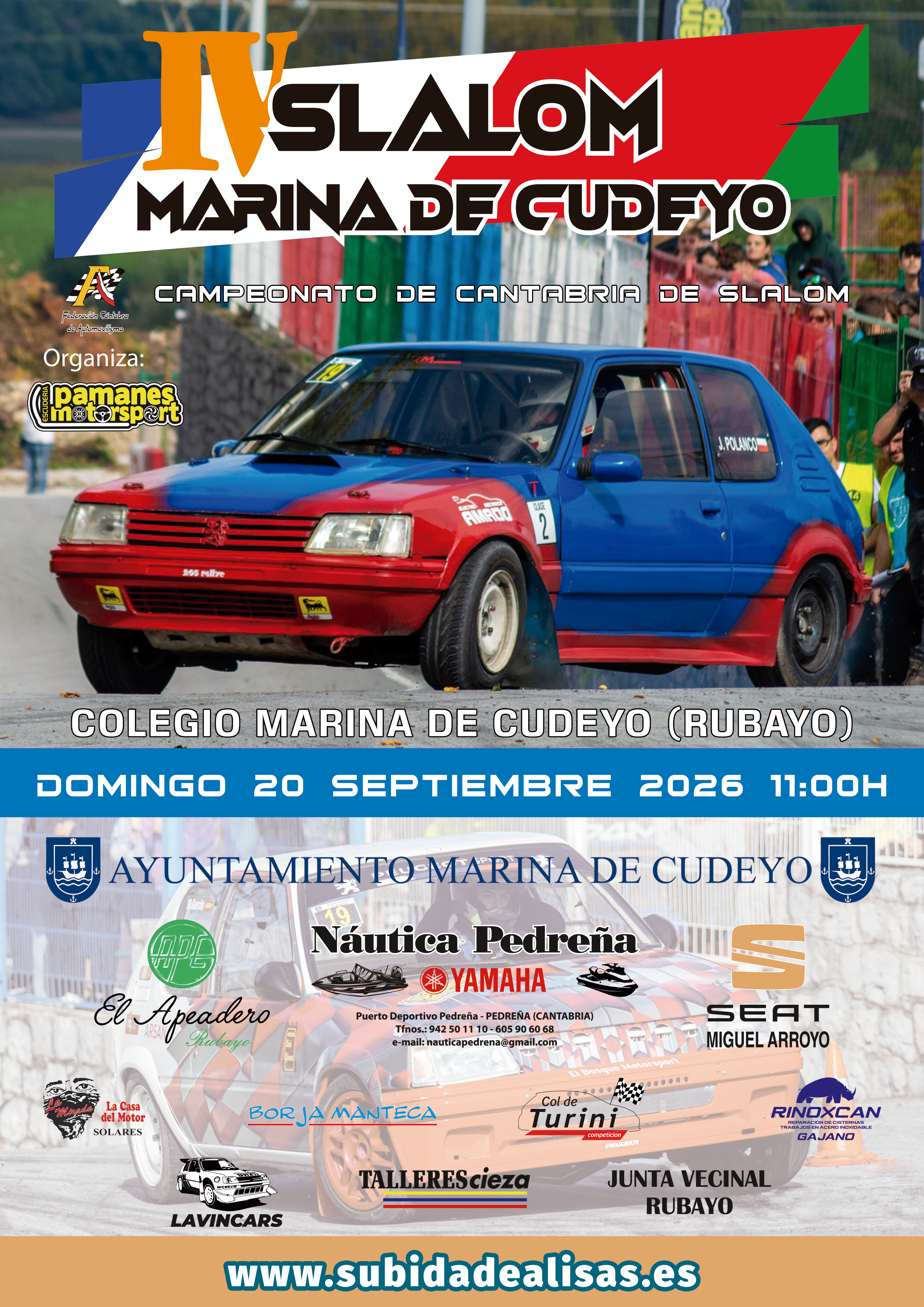 Cartel de IV Slalom Marina de Cudeyo